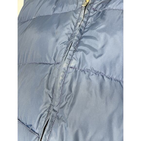 Vintage Eddie Bauer Blue Puffer Zip Vest Outdoor Men’s Size Medium - Picture 2 of 13